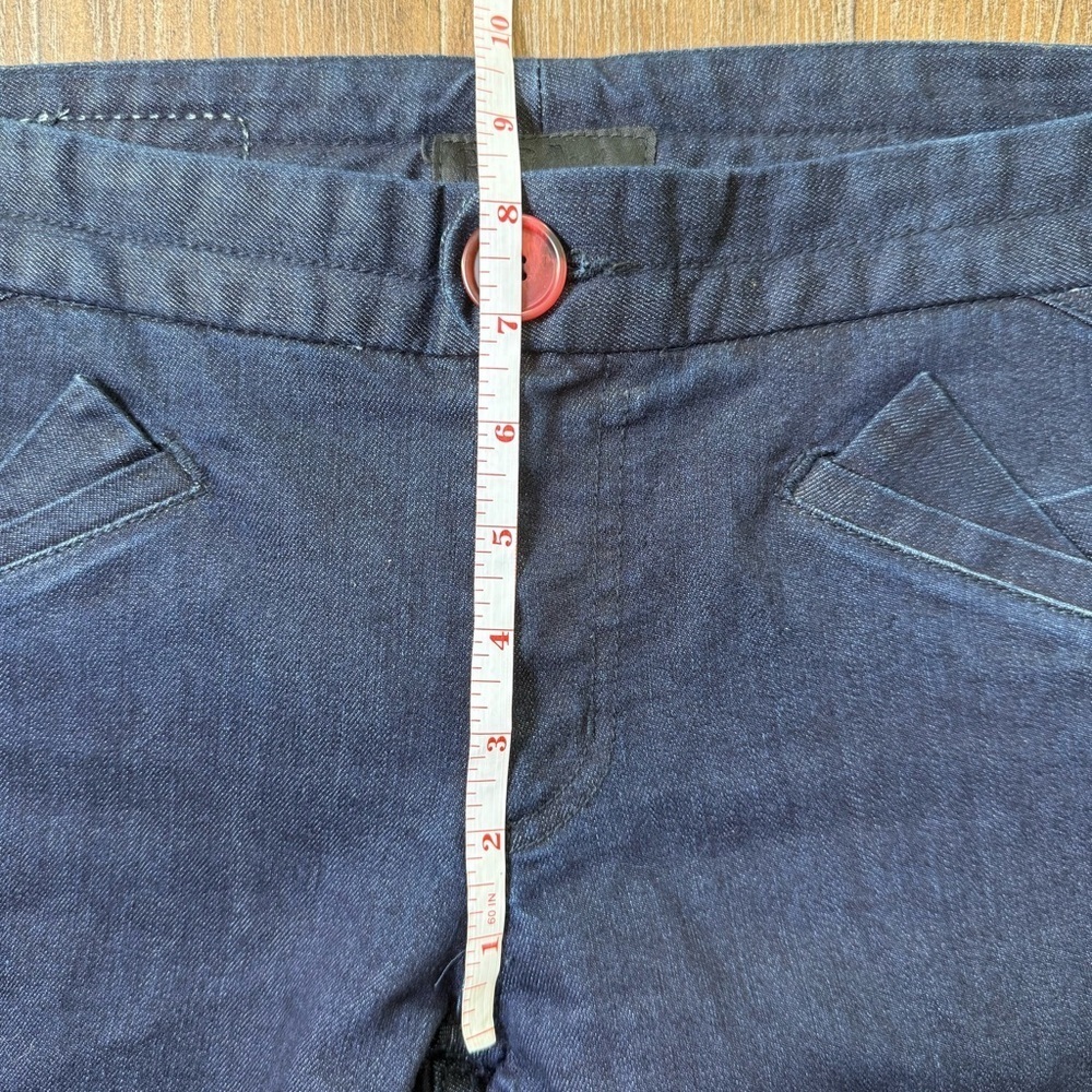 Grey Ant Flare Jeans Y2K Low Rise Vintage Rare 70s Dark Blue Retro Vintage - Picture 3 of 13